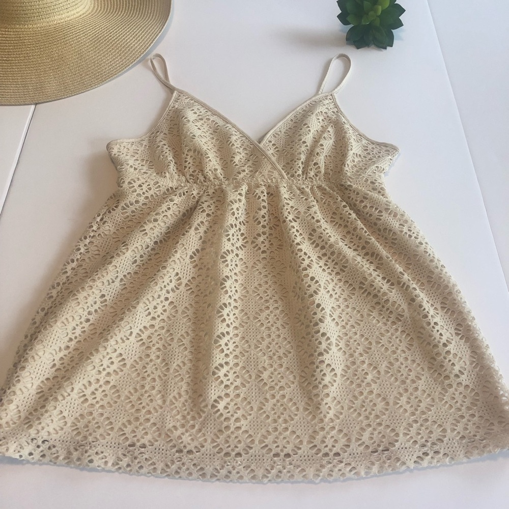 Express eyelet flowy top